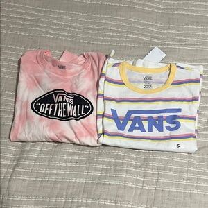 Vans Kids Pink Tie-Dye and Striped Tees